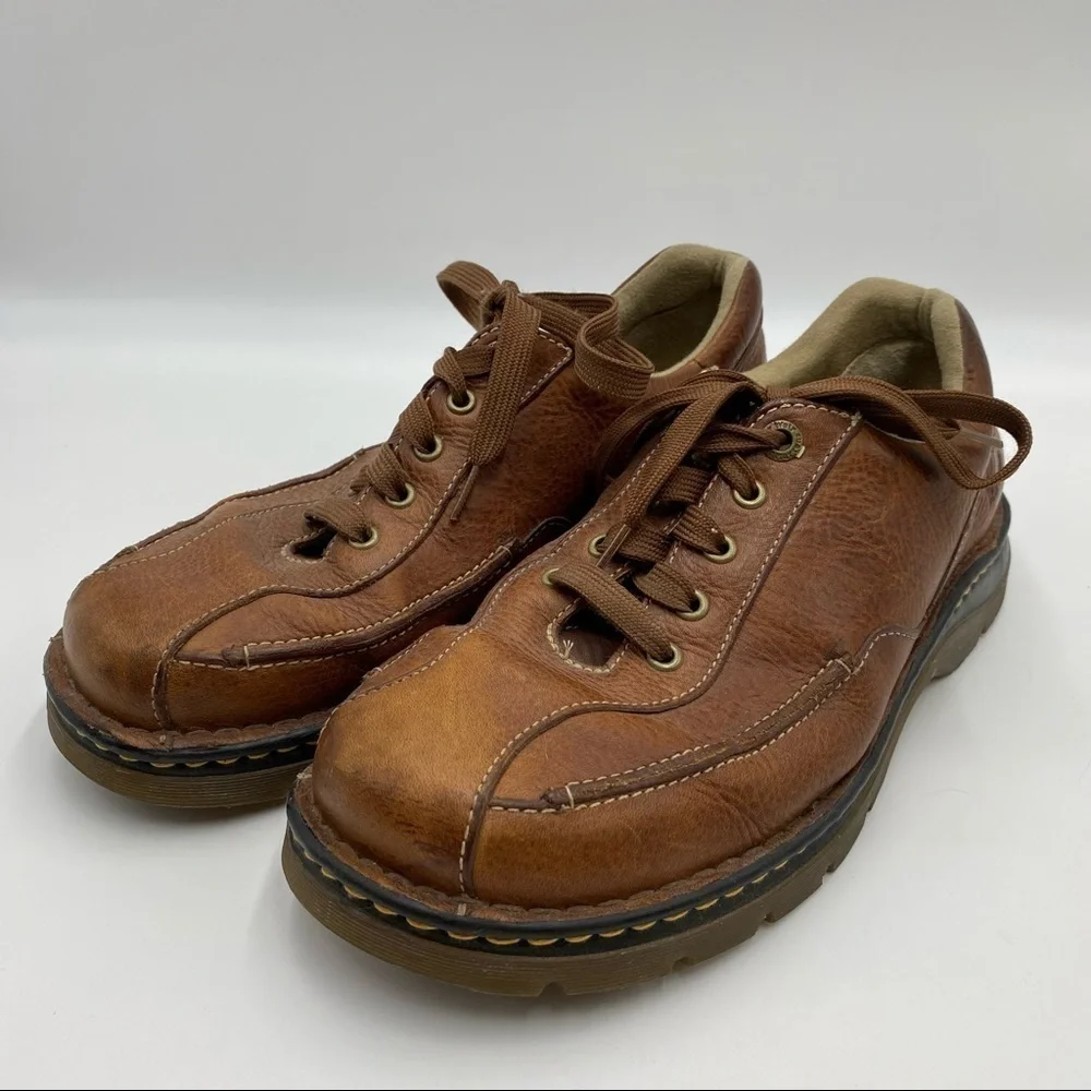 Dr. Martens 8B81 Oxford Brown Leather Lace Up Shoes Size 11